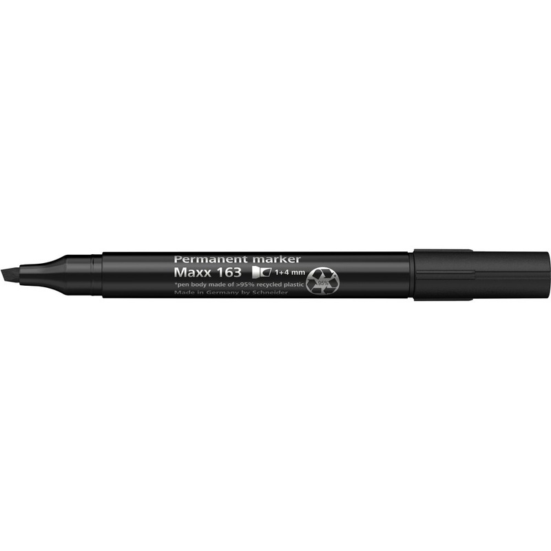 Маркер перманентний (спиртовий) SCHNEIDER MAXX 163 1-4 мм, чорний